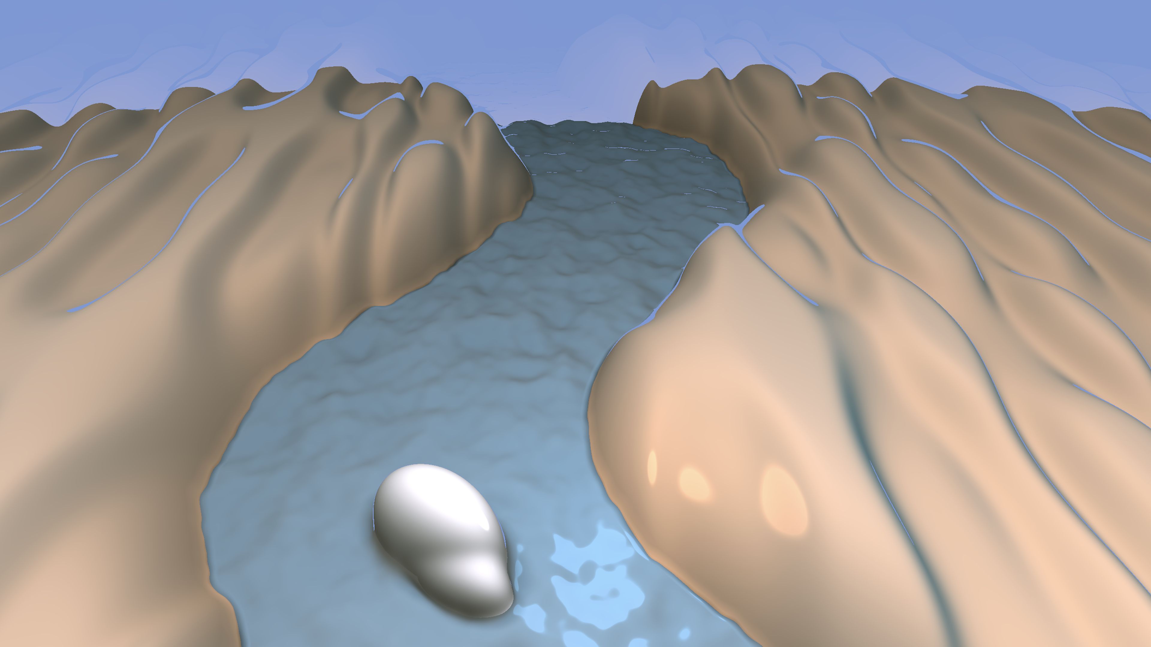 Spatial River Shader