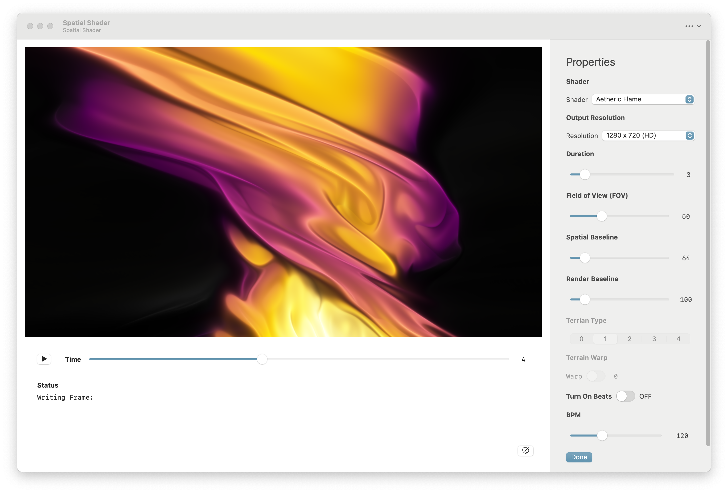 Spatial Shader Video Maker